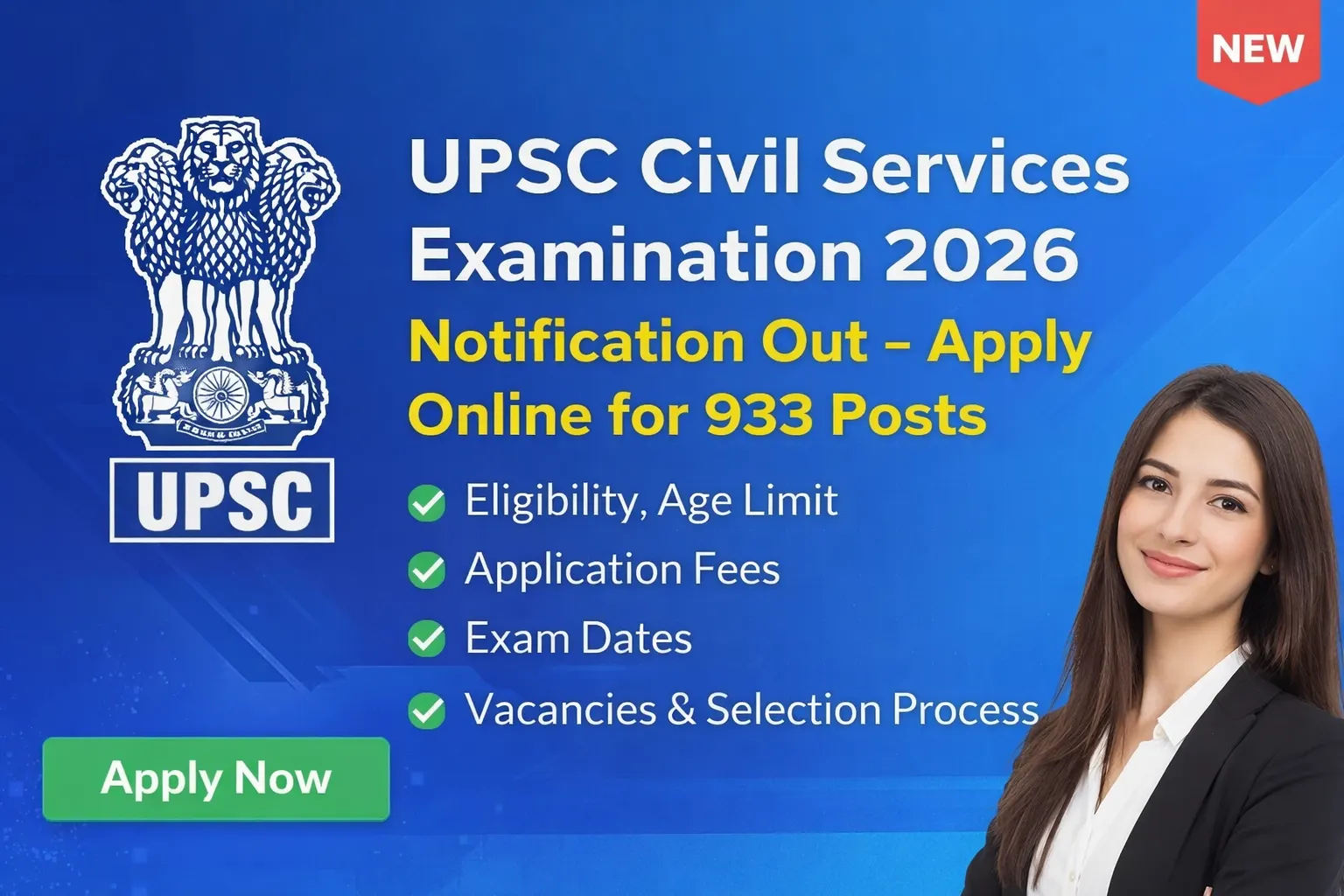 UPSC Civil Services Examination 2026 – Official Notification Out | ResultTimes
