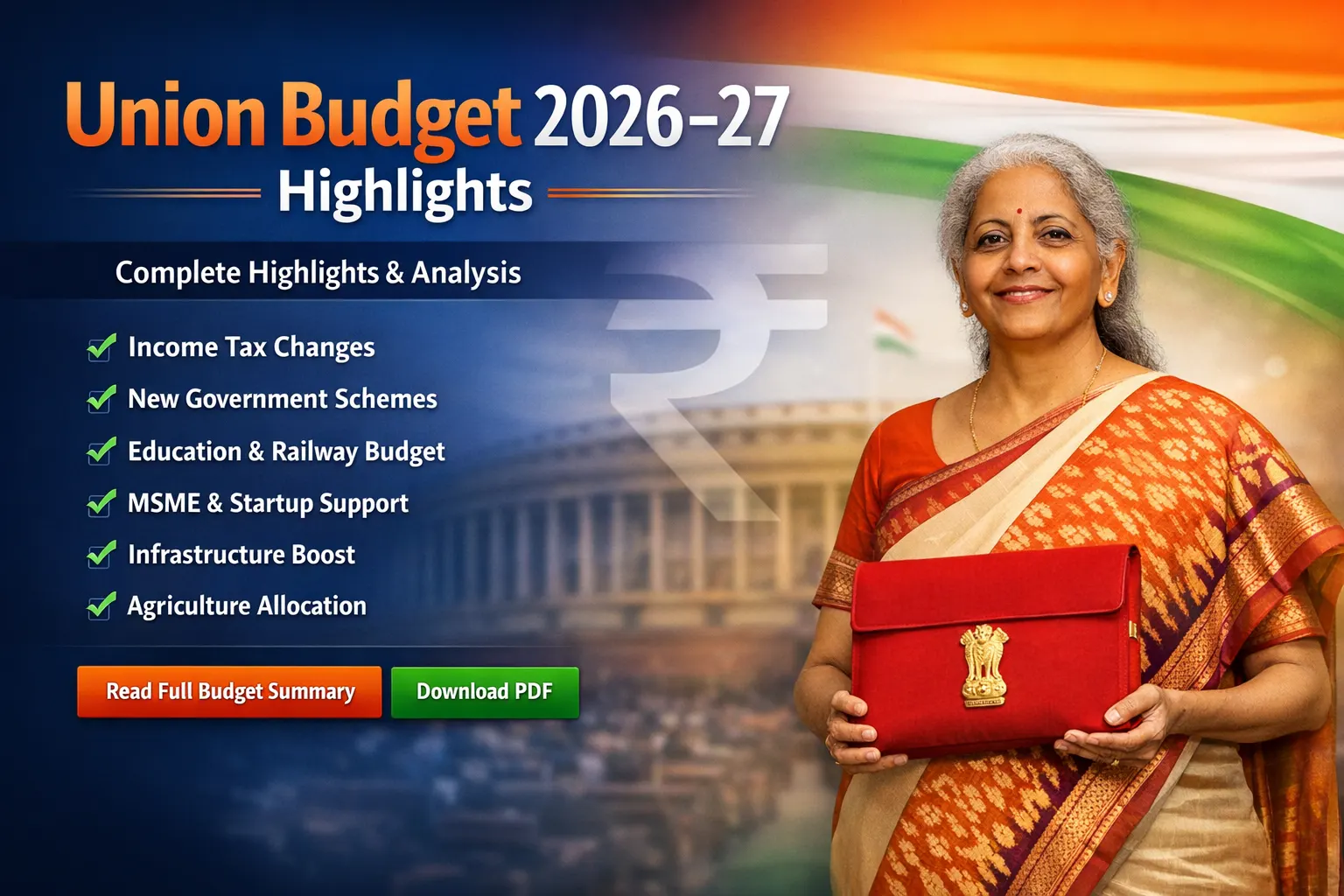 केन्द्रीय बजट 2026-27: शिक्षा और रोजगार के लिए बड़े ऐलान | ResulTimes.in